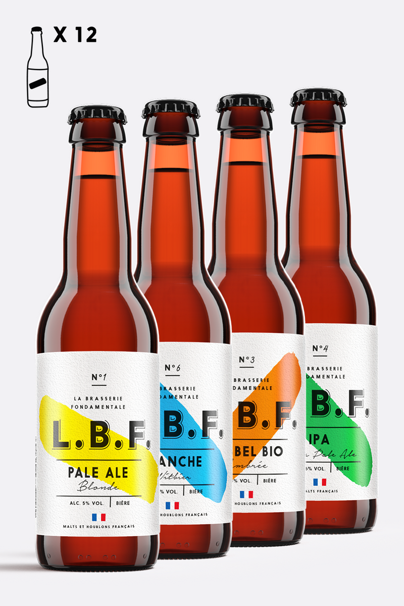 Pack de bières artisanales blondes Pils - Bio - 5% Vol.
